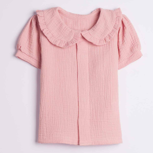 Mädchenbluse Nicol 224301 Musselin 100% Baumwolle Kurzarm