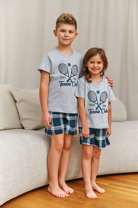 Kinderpyjama Doctor Nap 7402 Tennis Baumwolle