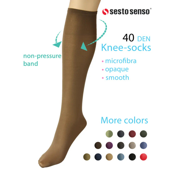 Sprint Kniestrümpfe 40 den Sesto Senso bottiglia