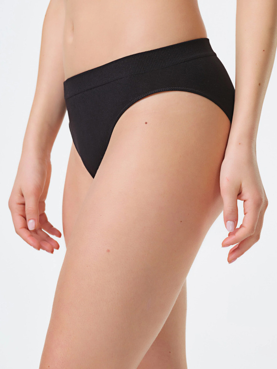 Spiman LIGHT Nero Midi-Slip aus Bambus, niedriger Bund, atmungsaktiv und weich