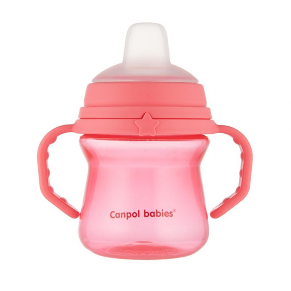 CA56/614PIN Becher mit Silikonauslauf FirstCup Canpol Babies rosa
