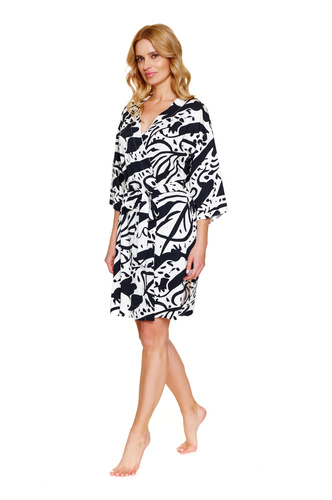 7311 Doctor Nap La Palma Damenbademantel – Viskose, modischer Druck