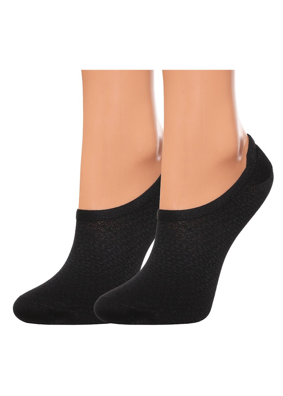 Moraj CDB200-402 Damen Ballerina Socken Baumwolle rutschfest black