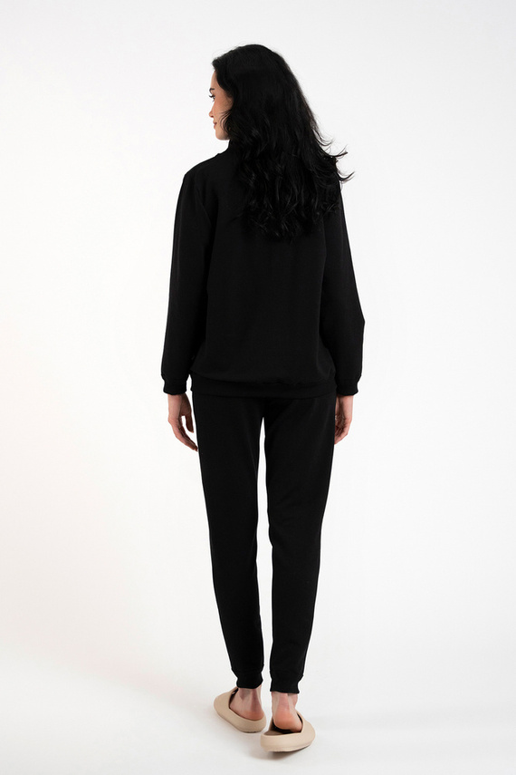 Malmo Bluse Damen Italienische Mode - schwarz