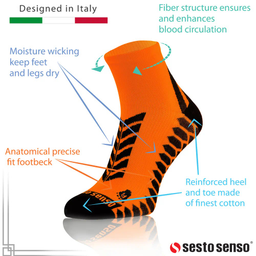 Sportsocken Sesto Senso Sportsocken orange