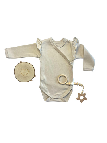 Mädchen-Body mit langen Ärmeln Mamatti BD15228 – 100 % Baumwolle | OEKO-TEX | Polnische Qualität