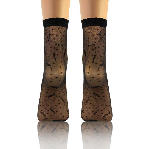 Sesto Senso Damensocken, Muster 09 Milano/Paris