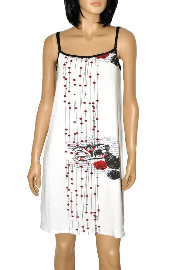 428 Alejandra III Forex trägerloses Nachthemd - weiß