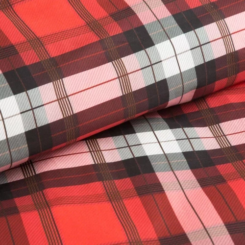 Bliss Weihnachtsbettwäsche, karierter Stern von Bethlehem, Eurovorhänge, rot