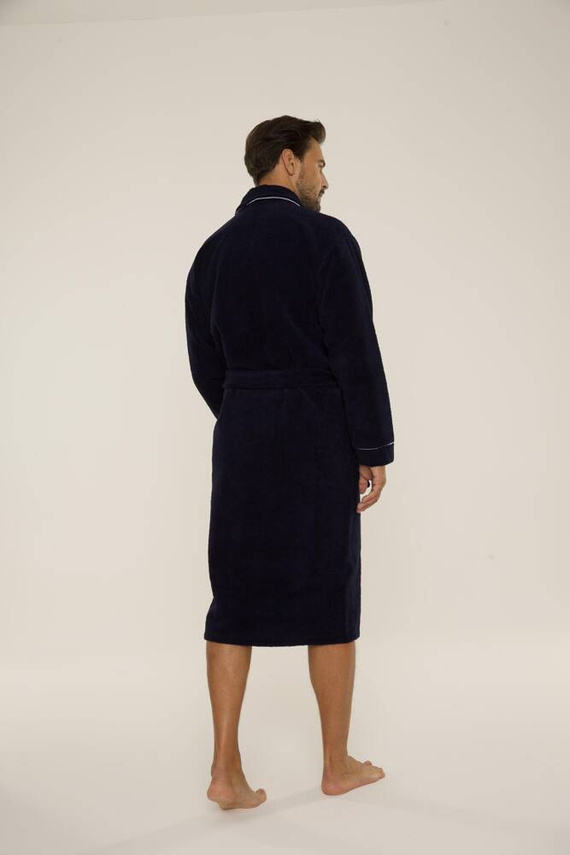 735 Manuele Herren Bademantel De Lafense - marineblau