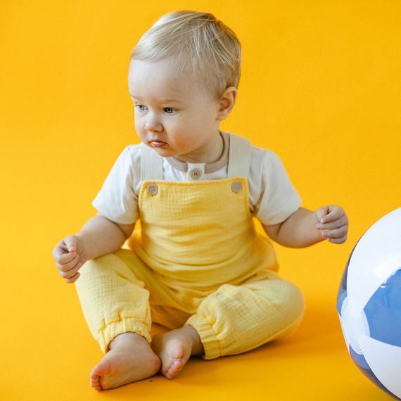 Elefanten-Eevi-Baby-Overall – gelb