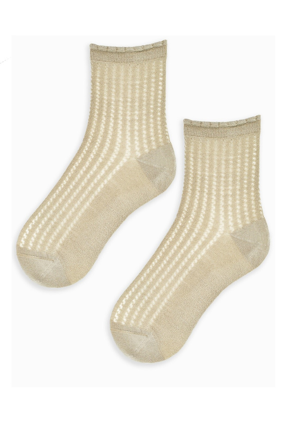 SB126 Noviti Damen-Seidensocken – Beige