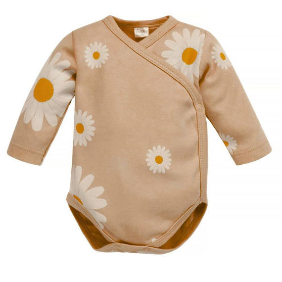 Gänseblümchen-Body mit langen Ärmeln Pinocchio – Beige