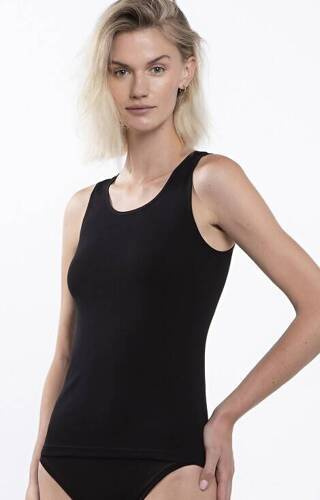L-4005 TT-02 Tank Top Lama Damen T-Shirt – schwarz
