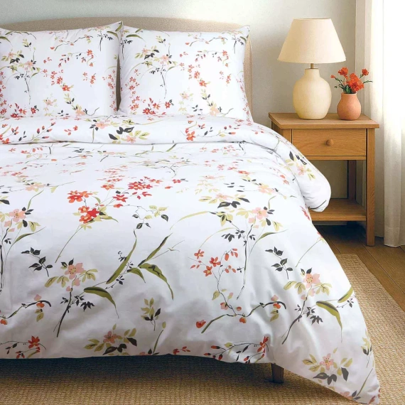 31513/1 Darymex Flanell-Bettwäsche, Beige, Löwenzahn – Set, 100 % Baumwolle, warm und weich