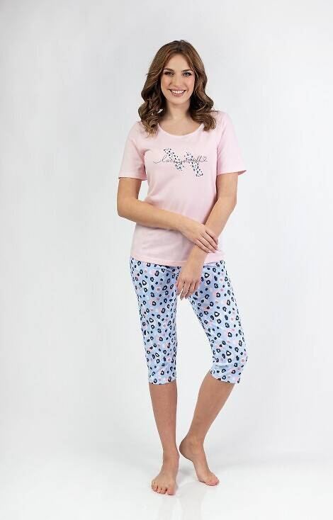 689 Regina Damenpyjama – Rosa
