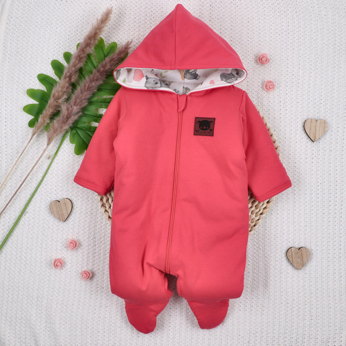 Gefütterter Baby-Overall Circus Nini – 100% Bio-Baumwolle