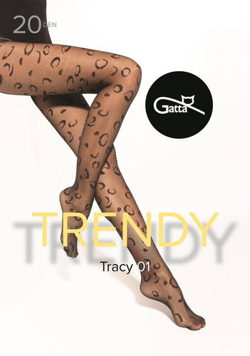Trendy Tracy wz.01 Strumpfhose 20 den Gatta - nero