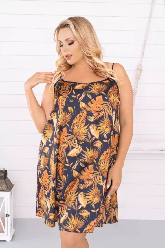 Monstera Damenhemd, schmal geschnitten Italia Fashion - Druck