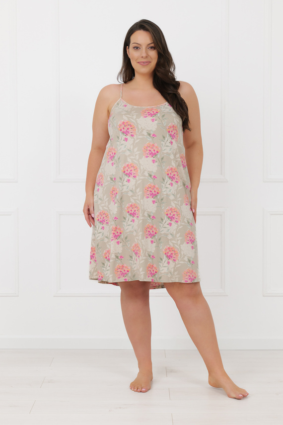 Nachthemd HARMONIA Italian Fashion dünne Träger Viskose Sommer