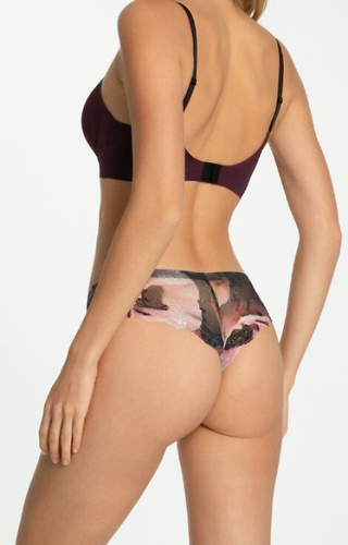 Velvet Bloom Tanga Brasil Julimex Slip – Brasilianer mit Blumenmuster