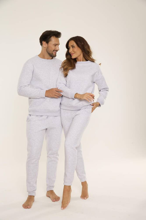 813 Indigo Herren-Trainingsanzug von De Lafense - leicht meliert