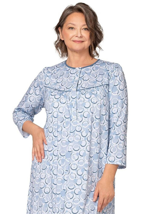 204 Bogna II Martel Nachthemd mit Reißverschluss – Blau 26
