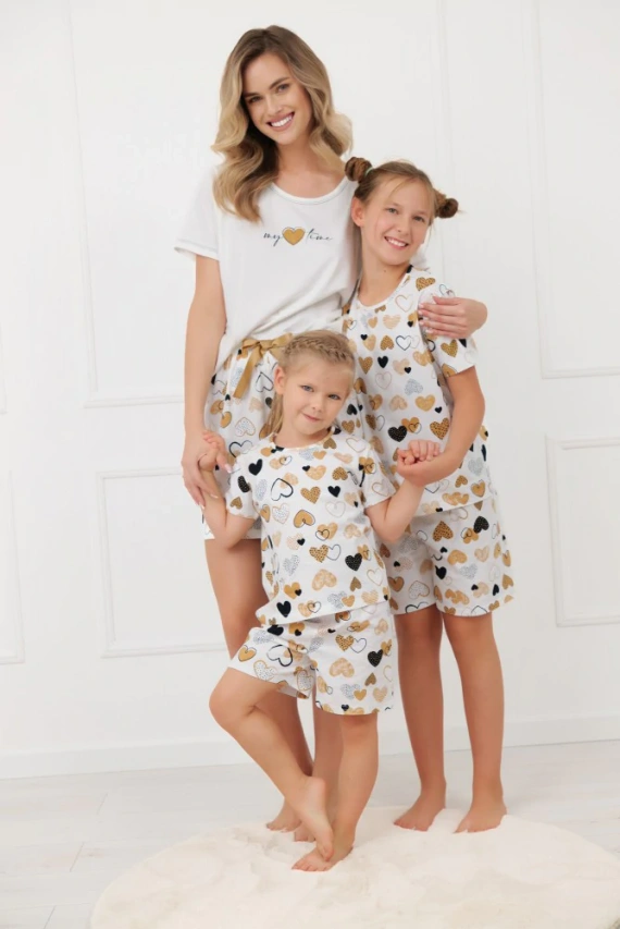 Damen Pyjama Ariela Italian Fashion – Baumwolle, Kurzarm, Shorts