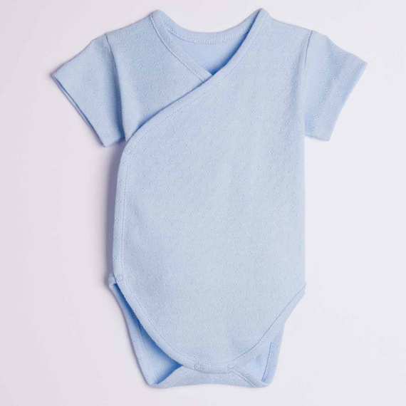 224040 Nicol Wickelbody für Babys Blau 100% Baumwolle Ajour