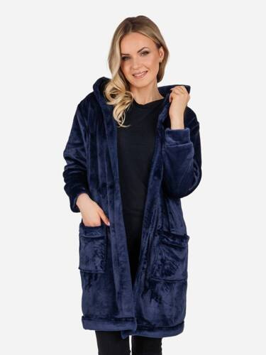 Greta Damen-Fleeceblazer ByShelly – Marineblau