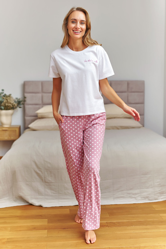 Damenpyjama Doctor Nap 7456 aus 100% Baumwolle – bequemer Schlafanzug