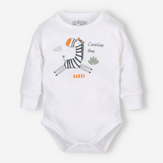 ABN-5324/ECR Zebra-Body aus Bio-Baumwolle Nini ecru