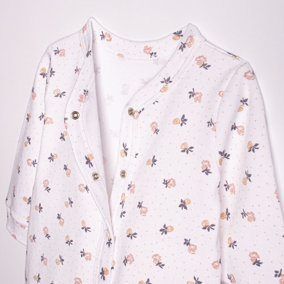 220032 Baby-Schlafanzug Nicol 100% Baumwolle mit langen Ärmeln und zartem Blumenmuster