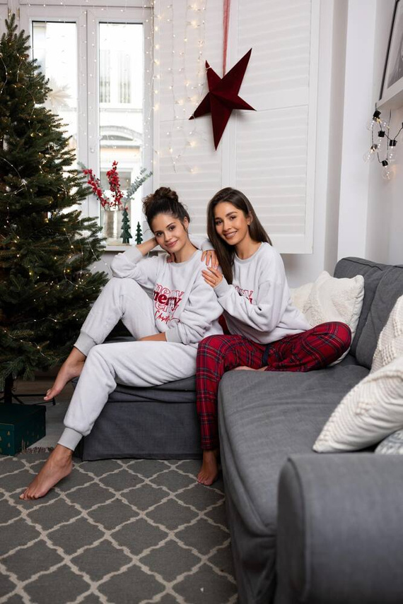 Graciana Soft Sensis Damen Schlafanzug - grau