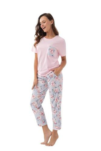 340 Luna Damenpyjama – Rosa