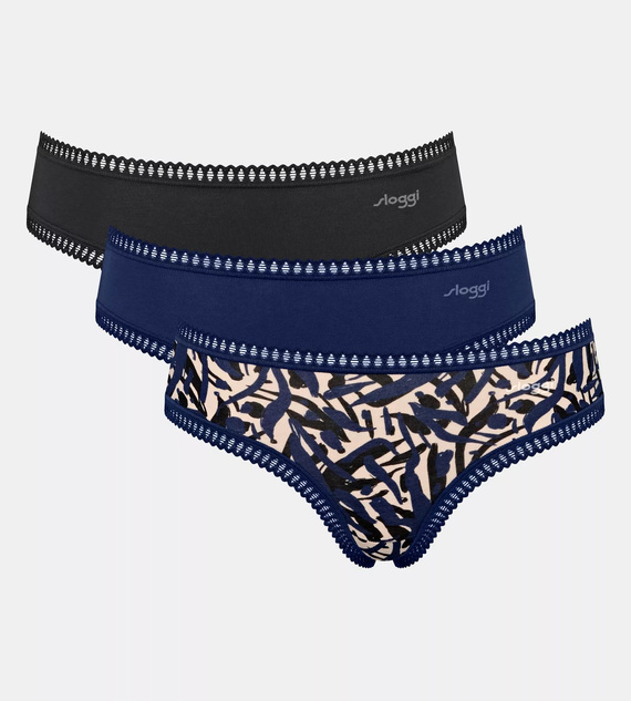 GO Crush C3P Hipster Damen Sloggi 3er-Pack – M008 Marineblau