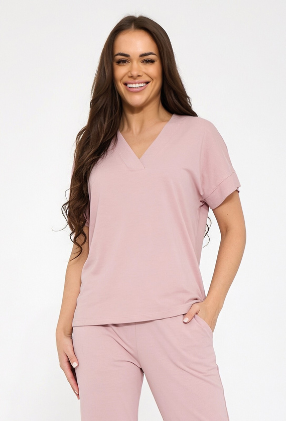 Cornette 1110/511 Sara Damen-Pyjama 100% Baumwolle Grün mit Blumenmuster