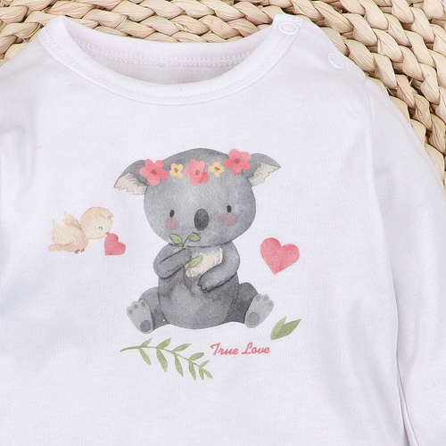 Nini Baby-Bluse Sweet Koala 100% Bio-Baumwolle – Hergestellt in Polen