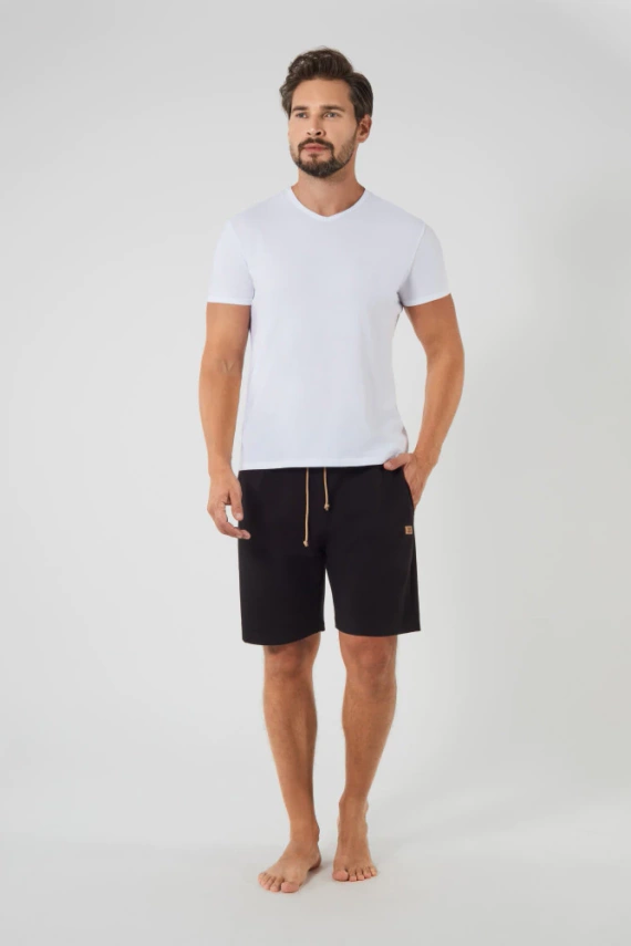 Leader Herren-Shorts Italian Fashion-schwarz