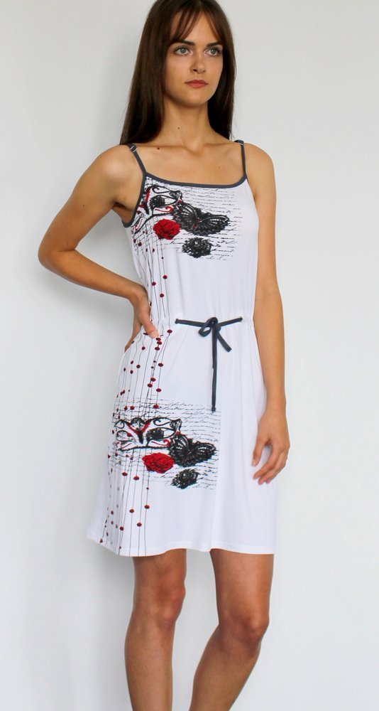 426 Alejandra II Forex trägerloses Nachthemd - weiß