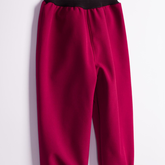 Nicol Hose 229051 Softshell Kinder mit Fleece, hoher Bund, Bündchen - bordeaux