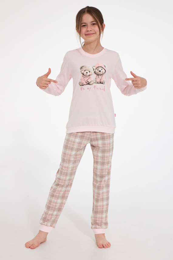 Mädchen-Pyjama Cornette 594/202 592/202 Be My Friend 100% Baumwolle Langarm