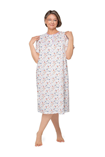 203 Bogna I Martel Nachthemd mit Reißverschluss -25 Lila