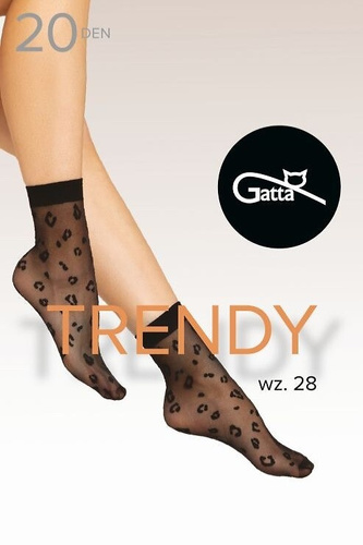Trendige Socken wz.28 20 den Gatta nero – gepunktet, nicht drückendes Bündchen