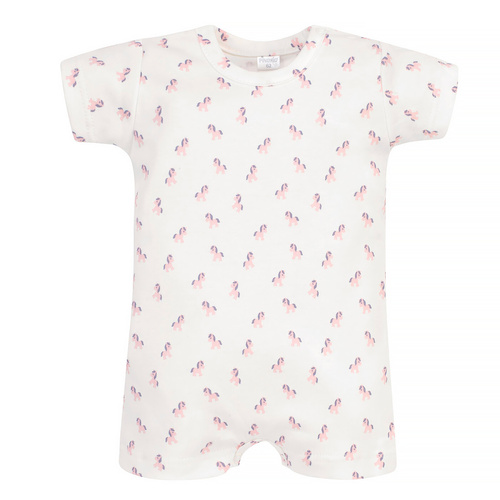 Lovely Day Baby Rampers Pinocchio – ecrufarbene Pferde