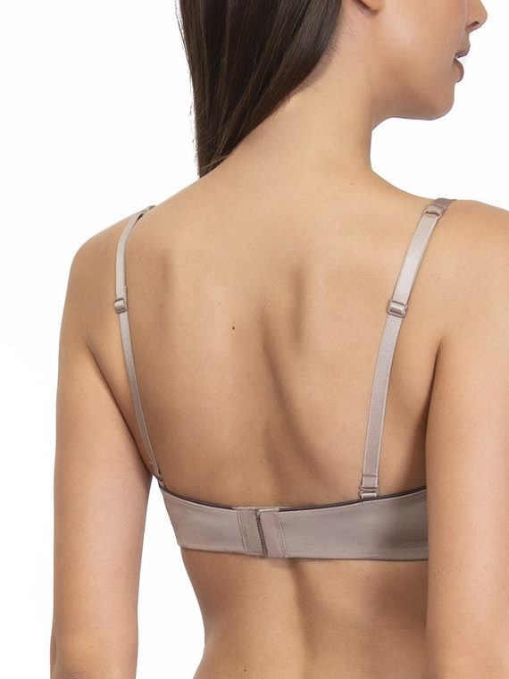 1580 Fantastischer Push-up-BH - Bandeau, Mikrofaser Sielei, grau