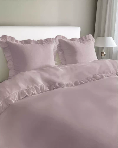 Pure 23 Einfarbige Baumwollbettwäsche Detexpol rosa