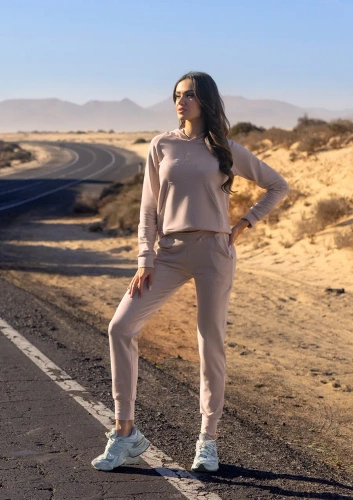 Seattle H1 Dkaren Damen-Trainingsanzug-Set – Beige