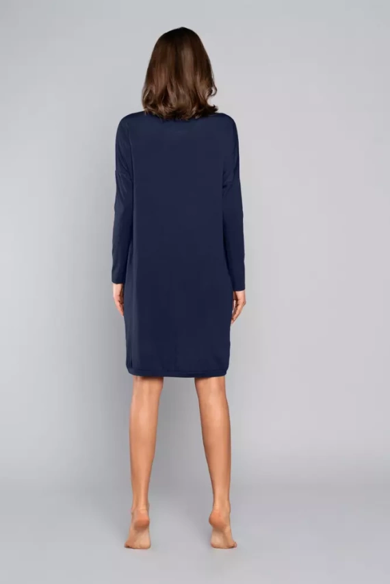 Tirana Damen- und Umstands-Tunika Italienische Mode - navy blau 