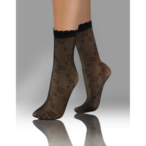 Sesto Senso Damen-Strumpfhosensocken, Muster 01, schwarz